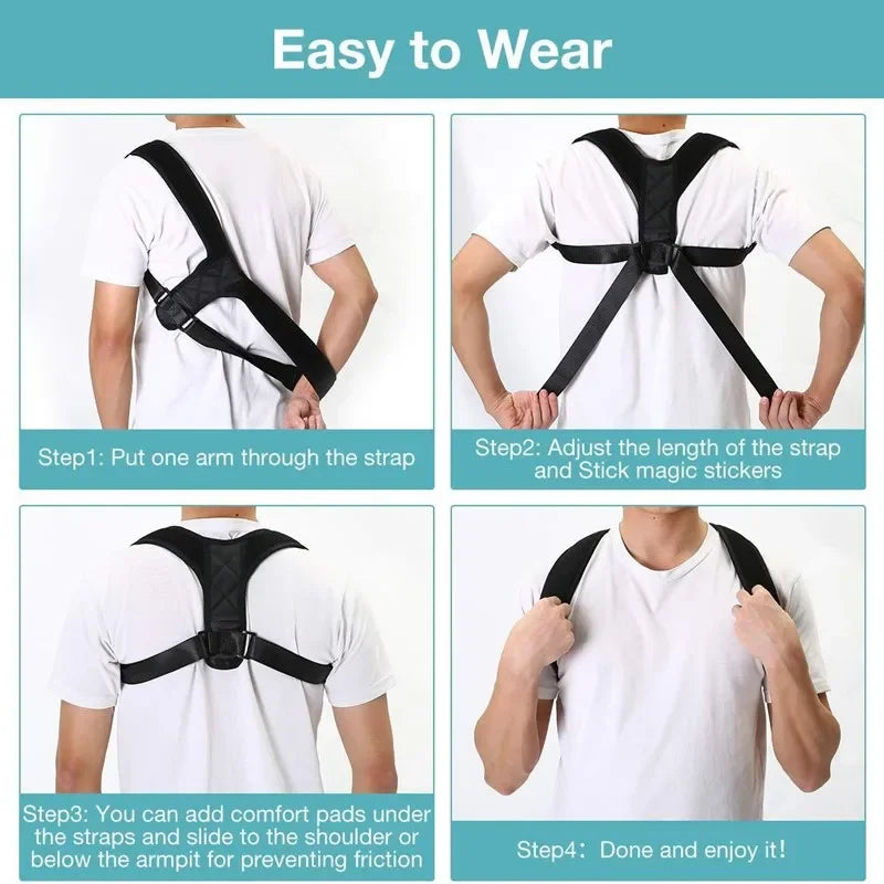 Posture Corrector Body Shaper Corset for Adults & Kids - Compression Support Belt