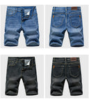 Summer Classic Shorts Jeans Men Denim Pants Casual Blue