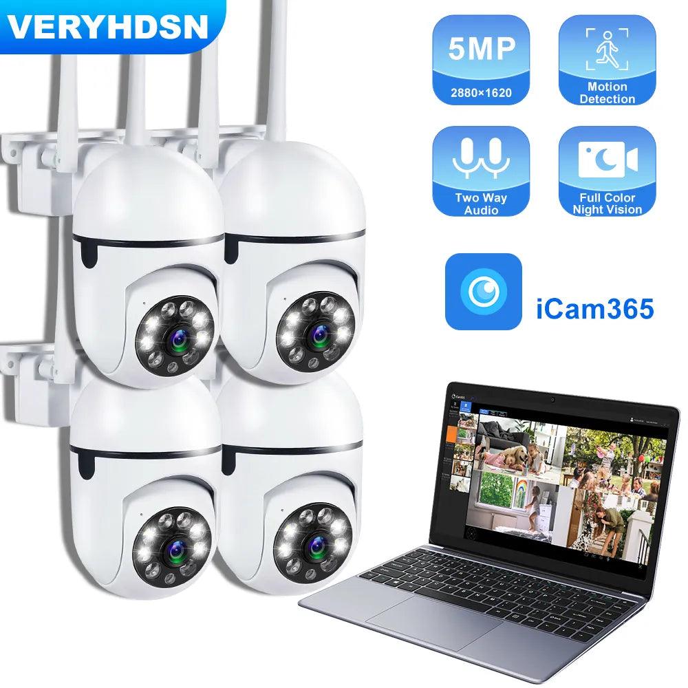 5MP Outdoor Wireless Security Camera: Enhanced Night Vision & AI Tracking  ourlum.com   