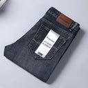 2025 Fashion Classic Blue Black Denim Trousers Men's Jeans