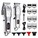 Full Metal Barber Hair Clipper Precision Trimming Tool for Men