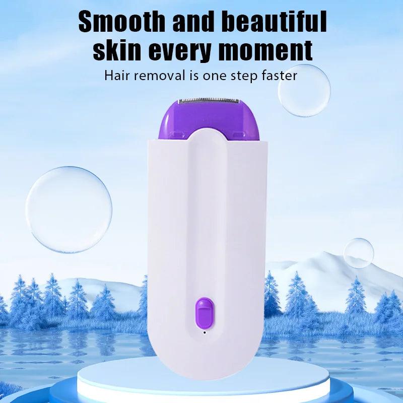 Painless Hair Removal Kit Epilator USB Rechargeable Women Body Face Leg Bikini Hand Shaver Hair Remover