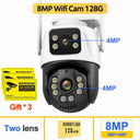 9MP Ultra HD Alexa-Compatible Outdoor Security Camera: Smart Surveillance System  ourlum.com 8MP Add 128G EU plug CHINA