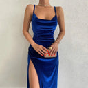 Elegant Velvet Maxi Dress Sophisticated Evening Party Attire