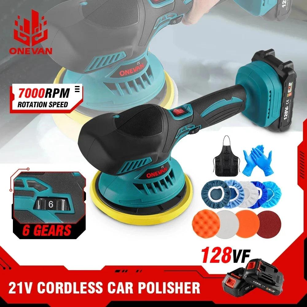 ONEVAN Cordless Car Polisher Electric Polisher Wireless Automobile Car Polishing Sealing Glaze Machine For Makita 18v Battery  ourlum.com   