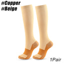 Knee-High Copper Compression Socks for Ultimate Support