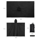 3-in-1 Waterproof Rain Poncho Lightweight Hooded Coat