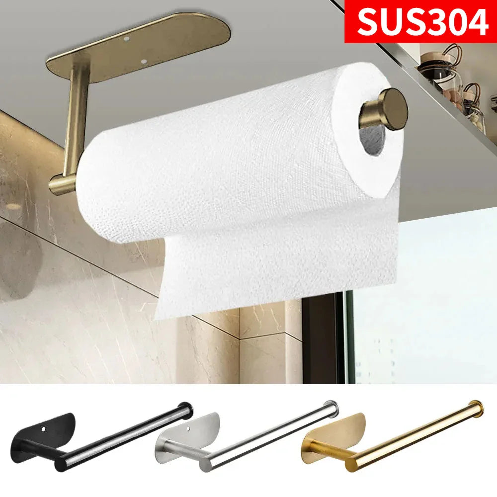 Stainless Steel Toilet Paper Holder: Space-Saving Wall Mount Dispenser  ourlum.com   