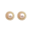 Bohemian Pearl Stud Earrings: Vintage Style Jewelry Gift