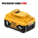 High-Capacity Dewalt 20V 9000mAh Li-ion Battery For Tools