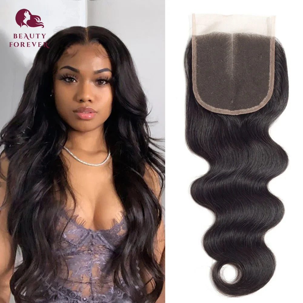 Beauty Forever Brazilian Body Wave HD Lace Closure - Premium Virgin Hair