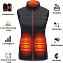 Women 9 Heated Vest Zones Electric Heated Jackets for Camping