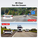 4K Ultra HD Dash Cam with GPS, WiFi, Night Vision