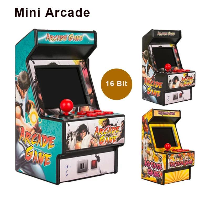 Mini Retro arcade handheld game console with 156 classic 16 Bit video games 2.8 inch Screen rechargeable battery For AV Output  ourlum.com   