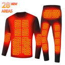 Ski Thermal Heated Underwear Winter Warm Underwear Men Women