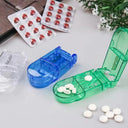 Portable Pill Splitter with Storage for Travel Use