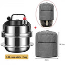 Portable 304 Stainless Steel Mini Pressure Cooker for Quick Meals