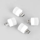 5pc Mini USB Plug Lamp 5V Super Bright Eye Protection Book Light Computer Mobile Power Charging USB Small Round LED Night Light