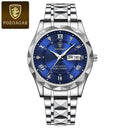 POEDAGAR Men's Luxury Stainless Steel Quartz Watch Design