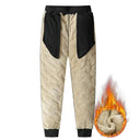 Winter Plush Fleece Men's Thermal Sweatpants Cold Weather Comfort