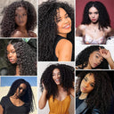 Mongolian Kinky Curly Lace Front Wig 180 Density Women