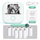 Compact Portable Wireless Mini Sticker Printer For Customizable On-the-Go Printing