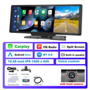 Podofo Wireless Carplay GPS Mirror Enhanced Video Navigation System