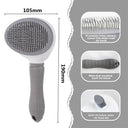 Pet Comb Automatic Hair Removal Comb Stainless Steel Needle