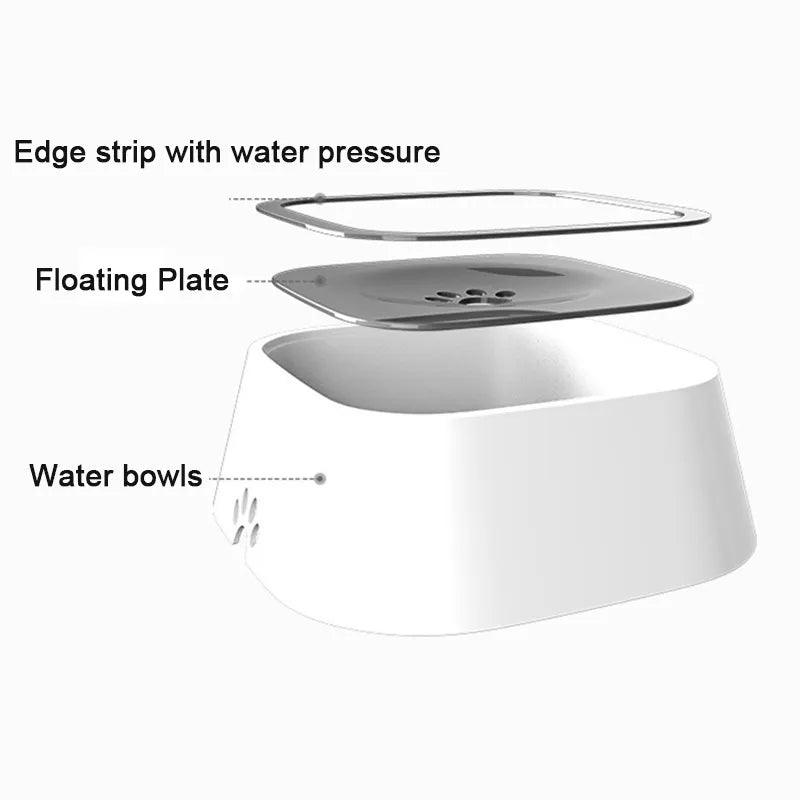 Anti-Splash Pet Drinking Bowl with Slow Water Intake Design  ourlum.com   
