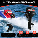 2 Stroke 169CC 12HP Outboard Motor for Inflatable Boats