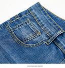 Summer Classic Shorts Jeans Men Denim Pants Casual Blue