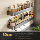 Suction Cup Punch-Free Wall Condiment Hook Rack Storage