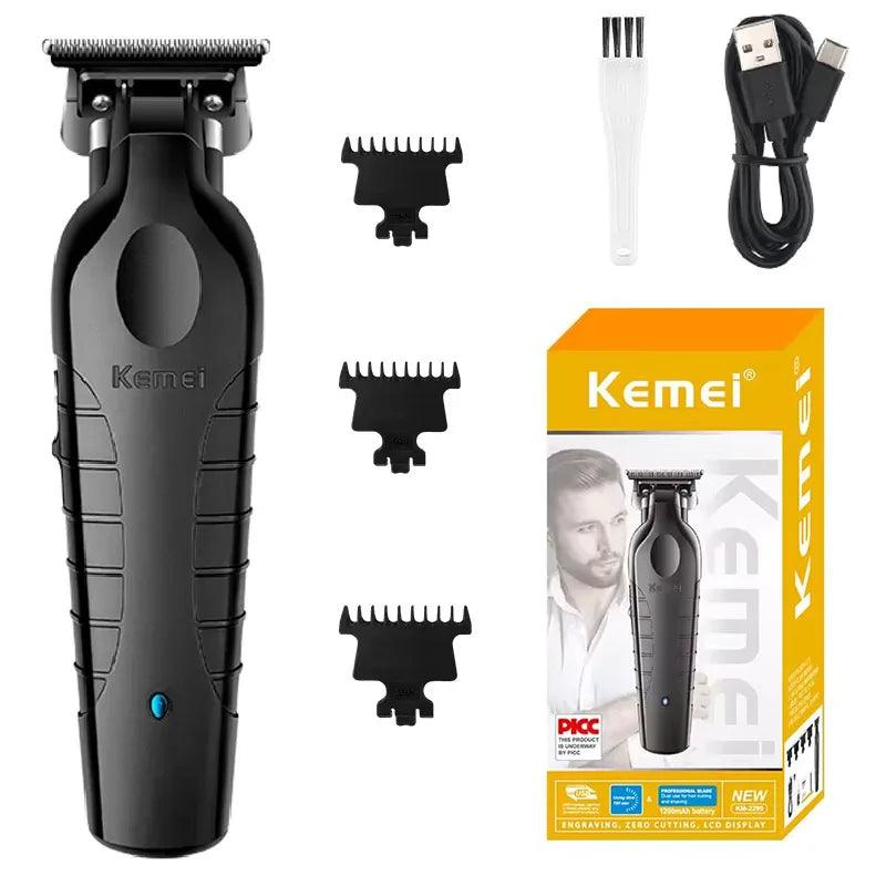 Kemei Professional Zero Blade Beard Trimmer for Men - Electric Hair Clipper  ourlum.com With box  