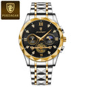 Luxury Waterproof Chronograph Watch for Men Stylish Timepiece