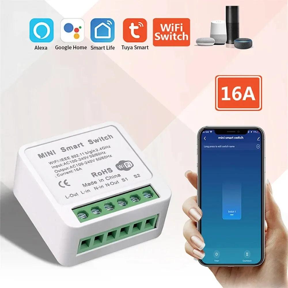 Smart WiFi Light Switch Module for Home Automation with Alexa Google Control  ourlum.com   