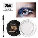 3D Wild Eyebrow Gel Wax Brow Styling Soap Waterproof Long Lasting Tint Eyebrows Enhancers Brows White Brown Makeup Cosmetic Tool  ourlum.com White  