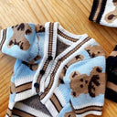 Luxury Pet Striped Cardigan Sweater - Warm Stylish Quality