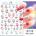 Adorable Cartoon Hello Kitty Nail Sticker Set for Nail Art