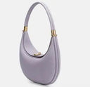 Genuine Leather Elegant Half Moon Shoulder Bags for Women