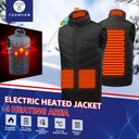 21 Heated Vest Electric Heated Jackets Men Women Sportswear