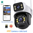 Outdoor Security Camera: 4K AI Tracking Surveillance Cam  ourlum.com 4MP 64G CARD EU plug 