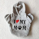 French Bulldog Puppy Dog Costume Hoodie for Small-Medium Pets - Stylish Dog Clothing  ourlum.com Gray mom XS 