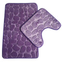 Soft Bathroom Mat Set: Absorbent Shower Rugs for Comfort