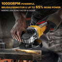 Brushless Angle Grinder 4 Gears 125mm Cordless Power Tool