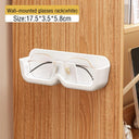 Wall-Mounted Glass Sunglasses Organizer Cabinet for Storage