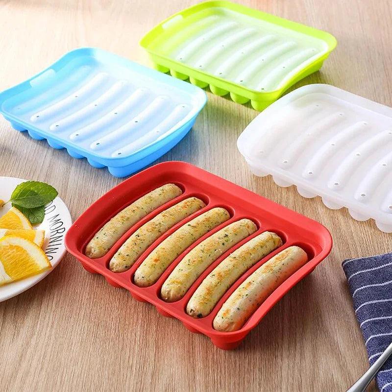 Sausage Maker Silicone Mold Hot Dog Handmade Ham Baby Food Kitchen Gadgets  ourlum.com   