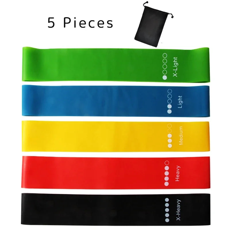 TPE Yoga Resistance Bands Set for Strength Training and Flexibility Exercise