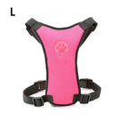 Breathable Mesh Dog Harness Set with Car Safety Belt | Adjustable Straps & Chest Strap for Pet Safety  ourlum.com Pink 2 Other United State