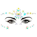 3D Sexy Face Tattoo Stickers Temporary Tattoos Glitter Fake Tattoo Rhinestones Masquerade for Women Party Face Jewels Tattoo  ourlum.com NO.38  