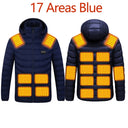 Men Winter Warm USB Heating Jackets Smart Thermostat Waterproof